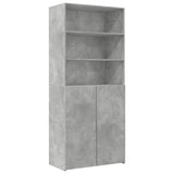 Highboard Concrete Grey 80x42.5x249 cm Engineered Wood 3281360