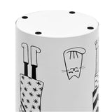 Umbrella Stand Women Steel White 246801