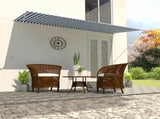 Retractable Awning 300x150 cm Blue and White 143749