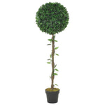 ZNTS Artificial Plant Bay Tree with Pot Green 130 cm 280200