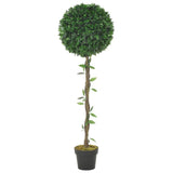 ZNTS Artificial Plant Bay Tree with Pot Green 130 cm 280200