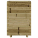 Garden Planter 50x50x72.5 cm Impregnated Wood Pine 3282578