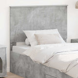 Headboard with Headboard Concrete Grey 100 cm Engineered wood 887795