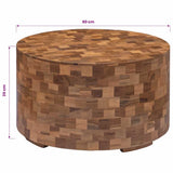 288811 Coffee Table 60x60x35 cm Solid Teak Wood