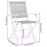 Garden Chairs 2 pcs Grey Solid Wood Acacia and Polypropylene 367667