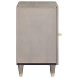 Bathroom Cabinet Grey 38 x 33 x 58 cm Solid Mango Wood 4018793