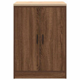 ZNTS Garage Storage Cabinet Brown Oak 60x51x85 cm Solid Wood Pine 860577