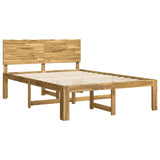 Double Bed Frame with Headboard ROSTOCK White 135 x 190 cm 3405442