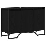Bathroom Sink Cabinet Black Oak 91 x 35 x 60 cm Engineered wood 869182
