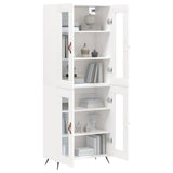 Highboard White 69.5x34x180 cm Engineered Wood 3198249