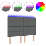 ZNTS LED Headboard Dark Grey 80 cm Fabric 3338437
