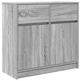 Sideboard with Drawer Grey Sonoma 80x34x76 cm Engineered Wood 861540