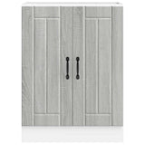 Sink Base Cabinet "Lucca" Grey Sonoma Engineered Wood 853683