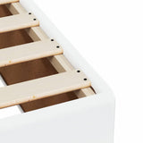 Box Spring Bed with Mattress White 100x200 cm Faux Leather 3286109