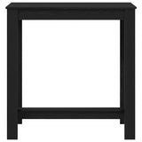 Bar Table Black Oak 102 x 50 x 103.5 cm Engineered Wood 868079