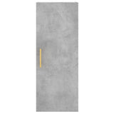 Highboard Concrete Grey 34.5x34x180 cm Engineered Wood 3199037