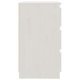 Bedside Cabinets 2 pcs White 60x36x64 cm Solid Pinewood 3093548