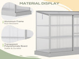 3 Tier Greenhouse Garden Outdoor Cold Frame Plant Flower Growth Transparent Polycarbonate Board T3398P317744