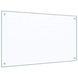 Kitchen Backsplash 2 pcs Transparent 100 x 60 cm Tempered Glass 3415433