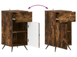 Bathroom Storage Cainet BREDA Smoked Oak 30 x 31 x 80 cm 897490