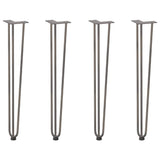 hairpin legs for console tables for Console Table 4 pcs Natural Steel 72 cm Solid Steel 4012447