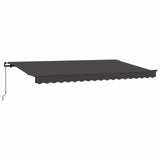 Retractable Awning Anthracite 400 x 200 cm Fabric 3329796