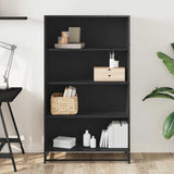 Bookcase Black 80.5x35x139 cm Engineered Wood 3300845