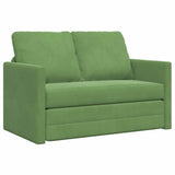 Sofa Bed Light Green 204 x 122 x 60 cm Velvet 42007951