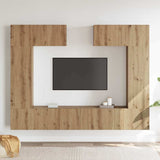 TV Cabinet Set Wall-mounted 6 pcs Artisan oak 200 x 30 x 150 cm 3393221