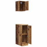 ZNTS Garage Cabinets 2 pcs Old Wood Engineered Wood 3328294