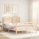 Bed Frame without Mattress 140x200 cm Solid Wood 3194181