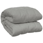 ZNTS Weighted Blanket Grey 135x200 cm Single 10 kg Fabric 3154780