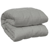 ZNTS Weighted Blanket Grey 135x200 cm Single 10 kg Fabric 3154780