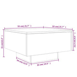 Coffee Table Concrete Grey 55x55x31 cm Engineered Wood 836570