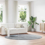Shaggy Rug High Pile NAVARRA Light Grey 240x240 cm Polyester 4102930