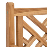 Garden Chair 2 pcs 60 x 58 x 90 cm Solid Teak Wood 42001963