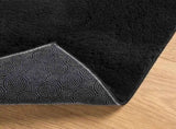 Medium Pile Soft and Washable Rug HUARTE Black 1000 x 80 cm 42022515