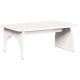 Coffee Table White 80 x 50 x 31 cm Solid pine wood 873518