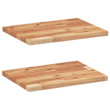 Floating Shelves 2 pcs 60x30x2 cm Oil Finished Solid Wood Acacia 3279528
