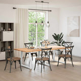 Dining Table Legs V-Shape 3 pcs White 80x cm Steel 4012589