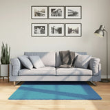Rug OVIEDO Short Pile Turquoise 120x120 cm 375599