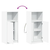 Sideboard with LED White 42.5x34x100 cm Engineered Wood 852152