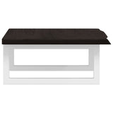 Basin Shelf Wall Mounted Steel and Solid Wood Oak 3302580