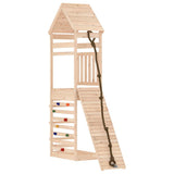 Playhouse with Climbing Wall Solid Wood Pine 3156919