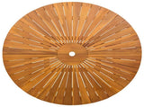 Folding Garden Table Natural 110 x 75 cm Solid Acacia Wood 42024981