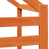 Kids' Bed Roof Wax Brown 188x97x113 cm Solid Wood Pine 846881