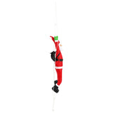 Hanging Santa Claus on Ladder Red 30 x 15 x 170 cm Polyester 42050784