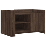 Coffee Table Brown oak 80x50x50 cm Engineered Wood 848359