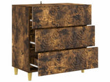 Drawer Cabinet Smoked Oak 66 x 34.5 x 90 cm Engineered Wood 895070