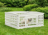 4 Panel Dog Playpen White 91 x 91 x 58 cm Plastic 42027219
